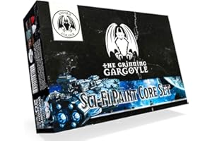 THE GRINNING GARGOYLE Set di colori per miniature Sci-Fi - Citadel - 20 colori da 18 ml con pennello - Set per pittori dell'esercito - Warpaints per Space Marines