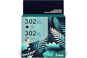 AUMOK 302XL Druckerpatronen Ersatz für HP 302 Druckerpatronen HP 302 Schwarz XL für HP Envy 4525 Druckerpatronen HP deskjet 3630 3636 3638 1110 Officejet 3830 3831 5230 Envy 4520 4524 (Schwarz, Farbe)