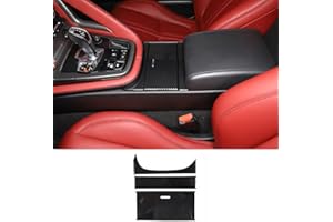 METYOUCAR Central Control Storage Box Panel Trim Cover for Jaguar F-Type 2013-2024, ABS Center Consoles Water Cup Holder Panel Cover Interior Accessories, LHD (Carbon Fiber)