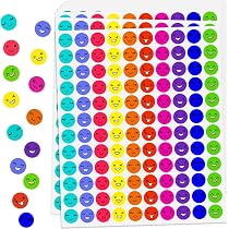 2400 Pièces Gommettes Smile Autocollant Enfant - 10 Feuilles Mini Émoticônes Colorées Pour Récompenses Et Scrapbooking