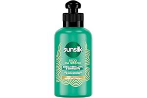 Sunsilk, Entwirrungscreme für Traumlocken, Creme für definierte Locken, ohne Ausspülen, Active Fusion-Formel mit Macadamia-Öl, Elastin und Biotin, 200 ml