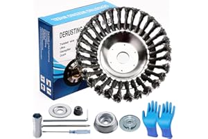 SHENGOU Unkrautbürste für Rasentrimmer,Motorsense Drahtbürste,Kegel Unkrautbuerste,Wildkrautbürste,Profi Unkrautbürste Freischneider,Freischneider Zubehör Jäten Drahtbürste (6 Zoll)