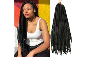 SOKU 5 Packs/lot Déesse Faux Locs Crochet Cheveux Dreadlocks Crochet Tresses Doux Faux Locs Tressage Extensions De Cheveux Dreadlocks Synthétiques 66cm