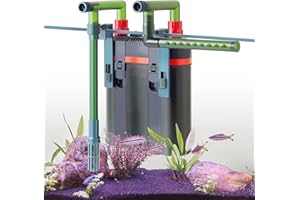 FEDOUR Filtr zewnętrzny do akwarium 1500 l/h, regulowany filtr kanistra do akwarium, filtr zewnętrzny do akwarium 75-500 l (600 l/h)