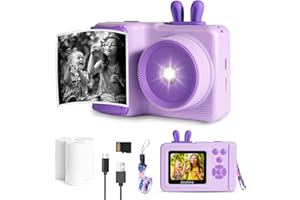 ZCOBRO KC5 Aparat do natychmiastowego drukowania dla dzieci (fioletowy)