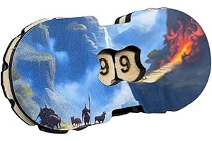 GÉNÉRIQUE Compteur de Vie JDR Compact et Durable, Accessoire Incontournable pour Jeux de Role RPG, Univers Fantasy (Porte de l'enfer)