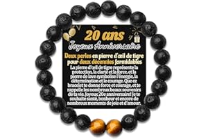 TEMULNEE 50 40 30 20 60 70 80 90 Ans Anniversaire Bracelet Cadeau d'Anniversaire Homme Original Idee Cadeaux Anniversaire pour Mon Beau Papa A Son Petit Fils Tonton Neveu Frere Papy Mari Bracelets Bijoux
