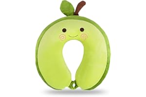 TSLBW Reisekissen Tier Reisekissen Nackenstütze 30*30cm Memory Foam Nackenkissen Niedlich Kinder Reisekissen U-förmiges Memory Schaum Nackenkissen Erwachsene Nackenkissen für Auto Flugzeug Zug Büro Heim (A)