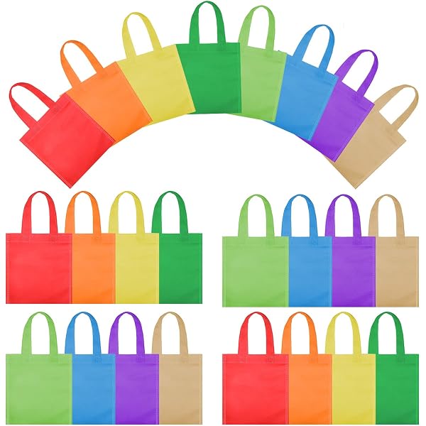 12 Sacchetti Regalo In Tessuto Non Tessuto Per Pasqua, Con Manici, 20x20x15 Cm, Motivi Di Conigli E Uova, Riutilizzabili Per Feste, Baby Shower E Compleanni