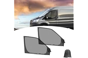 EYSBIY Van Zanzariera Magnetica per Finestrini, 2 Pezzi Universali Auto Zanzariera magnetica per porte anteriori Traspirante Rete per finestrino anteriore per sprinter, Metris, Transit, altri furgoni