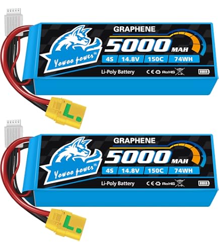 Batterie Lipo 4S 6200mAh 80C XT90 – Haute Performance Pour Voitures RC 1/8 Et 1/10 – Axial, Tamiya, Losi, HPI