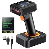 Tera HW0006 | 2D Wireless Barcode Scanner with Display Screen &ndash; Bluetooth, 2.4G & USB 3-in-1 Kablosuz El Tipi Barkod Okuyucu