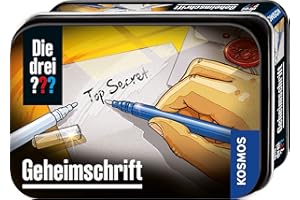 Die drei ??? Geheimschrift von KOSMOS, Detektiv Gadget, Detektiv-Spielzeug, Agenten-Ausrüstung für Kinder ab 8 Jahre, Die drei Fragezeichen Spielzeug, Detektiv Ausrüstung, Detektivset