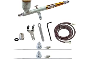 Paasche Cerakote Coated Airbrush Aerografo, Metallo, Bianco