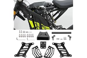 URLWALL Body Seat Suspension Lift Kit, Seat Extenders Subframe Riser for Sur Ron Light Bee X and S Segway X160 X260,CNC Aluminum Anti-rust Durable Seat Raising Bracket for Surron Parts (Black)