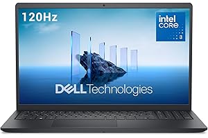 ‎DELL Dell 15 Laptop DC15250 15.6" FHD (1920 x 1080) 120Hz, Intel Core 3 100U, Intel UHD Graphics, 8GB RAM, 512GB SSD, Windows 11 Home, QWRTZ Backlit Keyboard - Black