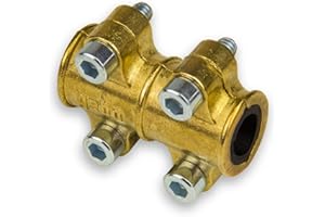 STABILO SANITAER Stabilo-Sanitaer Reparaturschelle 18 mm Dichtschelle Dichtungsschelle Messing Dichtungsband Reparatur Kupferrohr Heizungsrohr reparieren