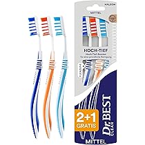 Dr.BEST X-Zwischenzahn Zahnbürste mit X-Borsten, Mittel