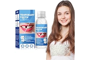 MAGISEL Composites Dentales,Resina Para Dientes,Perlas de Reparación Dental Temporal, Restauración Dental, Partículas de Reparación de Dientes, Dientes Falsos Moldeables, para Prótesis Dientes Rotos