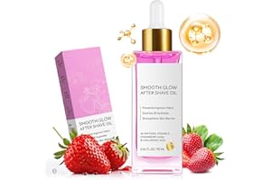 UOCASI Aceite Después Del Afeitado Para La Piel Lisa De Las Mujeres,Luz Suave Después Del Afeitado Lociones - Fresa Calmante E Hidratante, Prevenir Los Cabellos Enganchados Sequedad,Piel Suave Sin Irritación