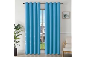 Joydeco Tende Oscuranti per Interni 2 Pezzi, Tende Termiche con Occhielli per Soggiorno Moderne, Cameretta Bambini, Camera da Letto Blackout Curtains