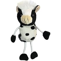 Marionnette à Main Chèvre En Peluche - Jouet éducatif Pour Enfants - Taille 26x20x12 Cm - Matière Coton Doux