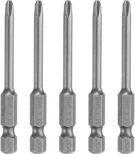CoCud Kreuzschlitz Bits PH1 – 10 Stück, 4mm, 65mm Lang, Magnetisch, S2 Stahl, Für Akkuschrauber & Bohrer