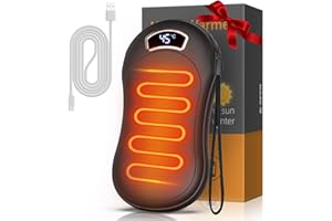 BNEHHOV Handwärmer Tragbare Taschenwärmer Wiederaufladbar 10000mAh Elektrisch Powerbank mit Digitalanzeige Temperatureinstellung 40~60℃ für Outdoor-Sport Geschenk für Frauen, Männer