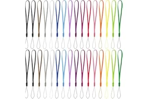 ‎UYRVAPE UYRVAPE 32pcs Handschlaufe für Handy Handschlaufe Schlüsselband Kurz Buntes Nylon Handschlaufe Lanyard Stringphone Für USB-Sticks, Schlüssel, Telefone, Schlüsselanhänger, Ausweise, Namensschilder
