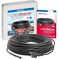 Heizkabel Linotherm verschiedene Kabellängen besonders hohe Heizleistung VOSS.eisfrei Frostschutz für Dachrinnen und…