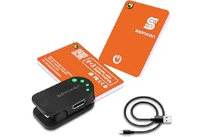 SEINXON Key Finder Recharging IP68 Item Wallet Luggage Located Bluetooth Tracker Works with Apple Find My APP & Network (iOS Only) 2 Pack