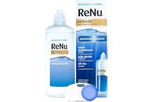 Renu Advanced Multi-Purpose Contact Lens Solution 1 x 360ml – More Than Clean for Soft Contact Lenses – Condition, Clean, Rem