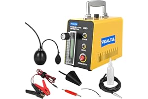 VKALTUL Smoke Tester SDT103, EVAP Automotive Smoke Machine,Smoke Leak Detector with Visualisation of flowmeters/Airbag Adapters for Automotive/Car/Truck EVAP Tubes