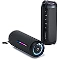 Portronics Breeze 5 25W Portable Wireless Bluetooth Speaker with in Built Mic,6 Hrs Playtime,RGB LEDs,TWS Mode,BT 5.3v,USB Drive,SD Card,AUX in,FM Radio,IPX5 Water Resistant,Type C Charging(Black)