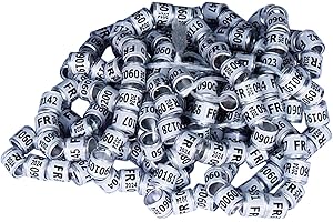 Vogel-Fußringe, Tauben-Identifizierungsringe,50 Stück Taubenringe Taubenzubehör Bänder - Pigeon Supplies Bänder, Vogelfußringe, Pegeon-Zubehör für Rennpapageien, Küken, Enten Aibyks