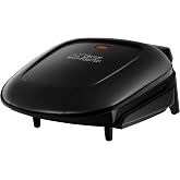George Foreman 18840 &ndash; 56 Compact Fitnessgrill 760 W 18 x 13 cm b&uuml;y&uuml;k ızgara y&uuml;zeyi, siyah