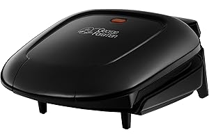 George Foreman 18840-56 Grill Compact Capacité 2 Portions, Panini, Viande, Plancha Barbecue de Table