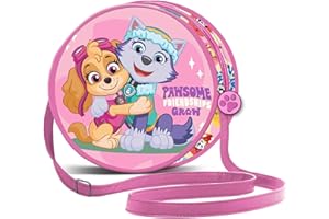 KARACTERMANIA Paw Patrol La Patrulla Canina Friendship-Bolso Redondo, Rosa, 18,5 x 18,5 cm