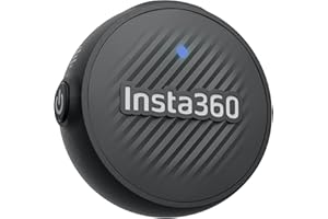 Insta360 Émetteur Mic Air, 7,9 g ultraléger, Micro sans Fil pour l X5/X4/X4 Air/Ace Pro 2/GO Ultra, réduction de Bruit, vlog, Streaming