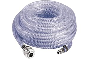Einhell Original Manguera tela 15 m (accesorios para compresores, 15 m, diámetro interior 6 mm, rosca interior R 1/4'', presión trabajo máx. 15 bar, adecuada para todos los compresores habituales)