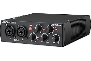 PreSonus AudioBox 96 - Interfaz de Audio USB, Para Grabación, Difusión, Podcasting con Paquete de Software incluido Studio One Artist, Ableton Live Lite DAW, Edición del 25º Aniversario