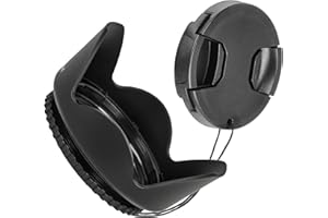 Impulsfoto Sonnenblende Universal 58mm z.B kompatibel mit Canon EF 75-300mm 1:4-5.6 III + USM - Canon EF 100-300mm 1:4.5-5.6 USM u.v.a. + Pro