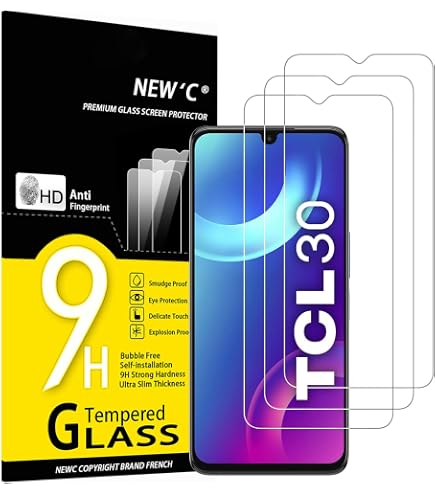 3 Pezzi Vetro Temperato Per Tcl 40 Se X Xe Xl 406 30 E Le V Z Plus 303 304 305 305i 306 405 408 40r 5g Pellicola Protettiva Dello Schermo | SHEIN ALIA