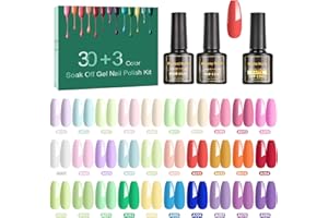 SINZONeu Vernis Semi Permanent, 33 Manucure Nail Art Lot Vernis à Ongles Gel UV LED Nail Polish 30 ouleurs Populaire Avec Base et Top Coat, Matt Top Coat, 8ml