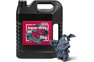 Phrozen Aqua-Gray 8K 3D Printer Resin | 8K Resolution Photopolymer Resin | Standard 405nm UV-Curing Resin w/LCD Printers | High Precision, Low Shrinkage | Gray (5kg)