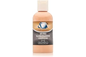 Glass Polish - 250ml Composto Lucidante per Vetri - Pasta di Ossido di Cerio Extra Concentrato per Lucidatura Professionale di Tutte le Superfici in Vetro - 2,3 Micron