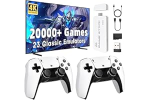 NOBES Console de Jeux Retrogaming, Game Stick Console Portable avec 20.000+ Jeux Vidéo Classiques, 2 Contrôleurs, Plug & Play HDMI TV, Cadeau pour Famille et Adultes