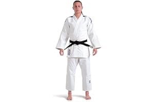 GREEN HILL JUDOGI Bianco Blu IJF Approved Judo GI Kimono Unisex