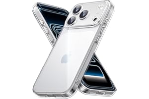 UGREEN for iPhone 17 Pro Case Clear Cover, [Military-Grade Protection], [Upgrade iCrystal Anti-Yellowing Tech], Anti-Scratch, Camera Control Protective Cover, Ultra Slim Transparent Case