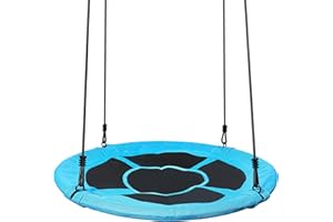 Yorbay Altalena a Nido, Altalena per Bambini, Dondolo Rotondo per attività all'aperto Fino a 200 kg (Diametro 100 cm)
